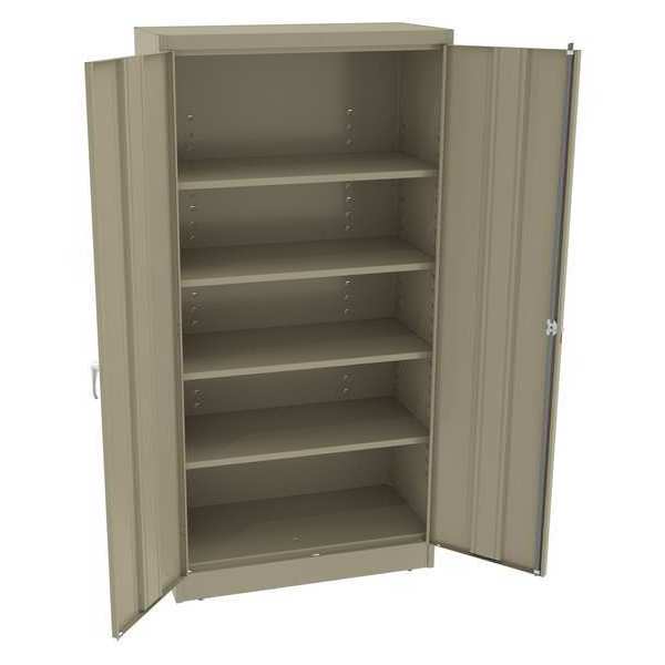 22 ga. Steel Storage Cabinet, 36 in W, 72 in H, Stationary