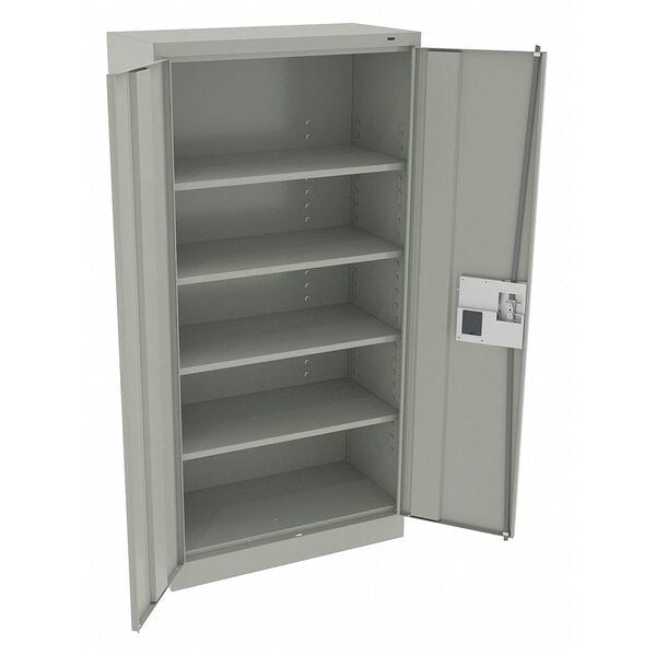 24 ga. Carbon Steel Storage Cabinet, 36 in W, 72 in H, Stationary