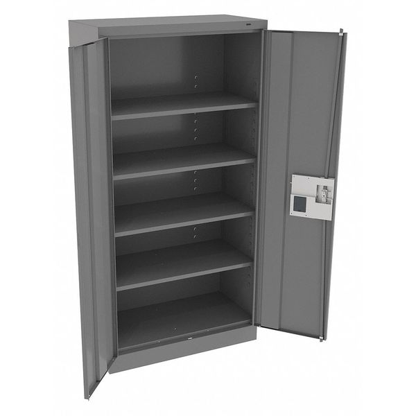 24 ga. Carbon Steel Storage Cabinet, 36 in W, 72 in H, Stationary