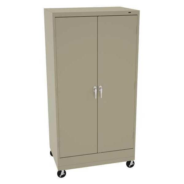 24 ga. Steel Storage Cabinet, 36 in W, 73 in H, Mobile
