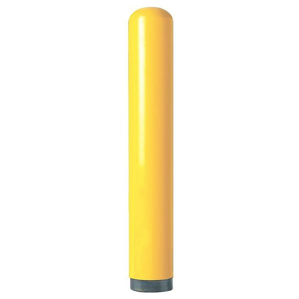 Bollard, Threaded, Bolt Down, 4x32, Yellow