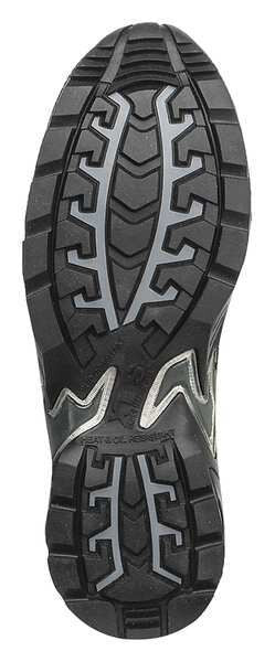 Athletic Style Work Shoes, Blk, 8, Nylon, PR