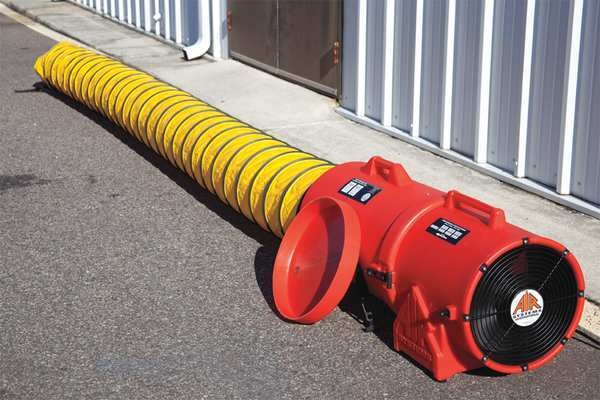 Portable Fan, 12 in., 115VAC, 15 ft. Duct