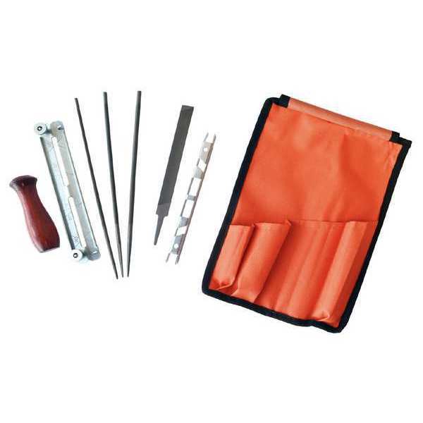 Sharpening Field Kit, 10-13/64in. L, 8-Pc