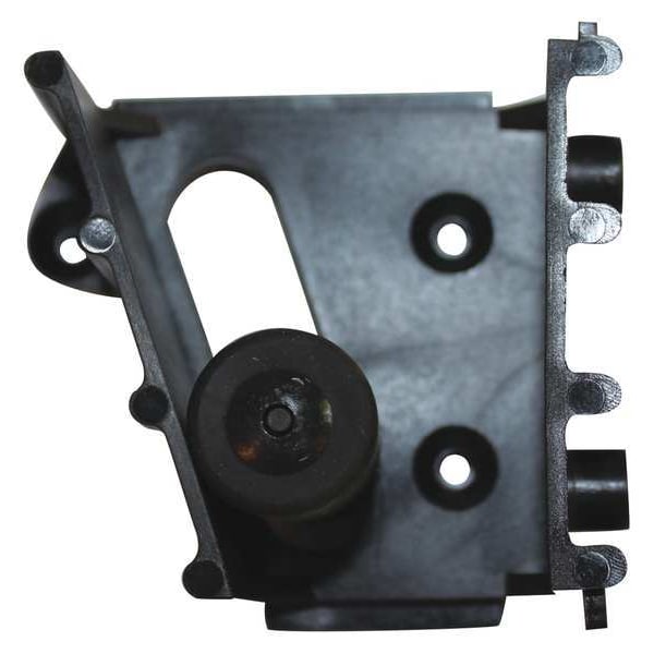 Mop and Broom Holder, Black, 2-1/2 in. L
