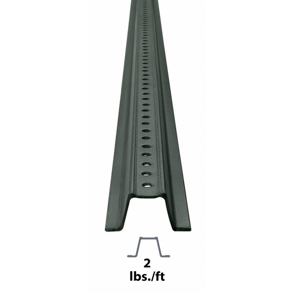 Sign Post, Green, Steel, 7 ft L