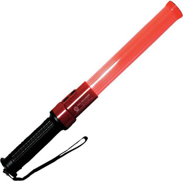 Baton, Red, LED, 2 C Batteries