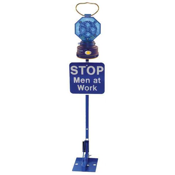 Permanent Mount Flag, Blue, LED