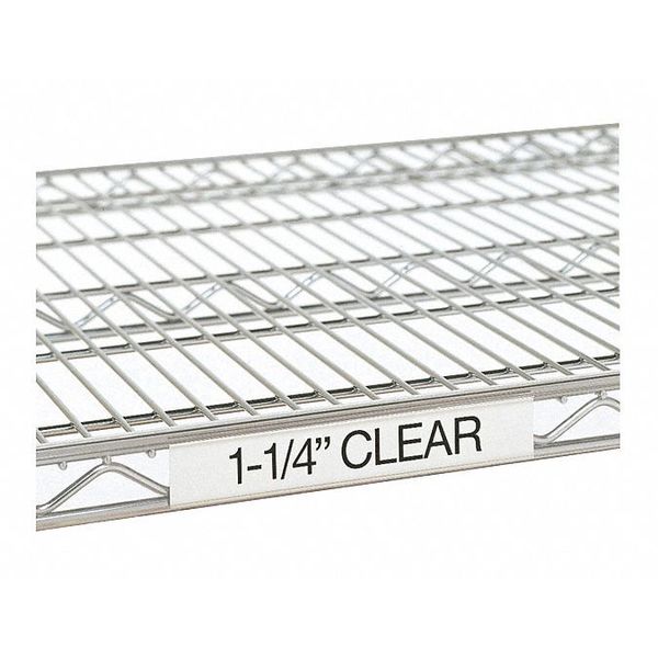 Label Holder, Clear, 18 In, Ea