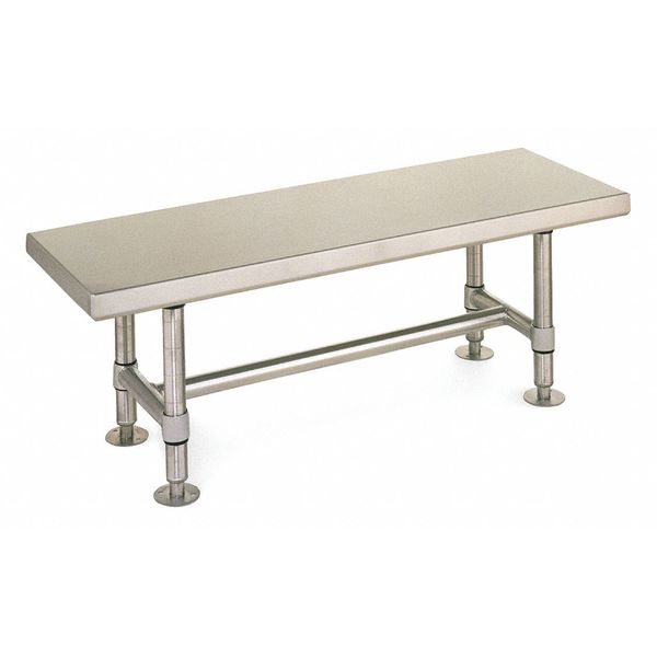Gowning Bench, Stainless, 16X72X18, Ea