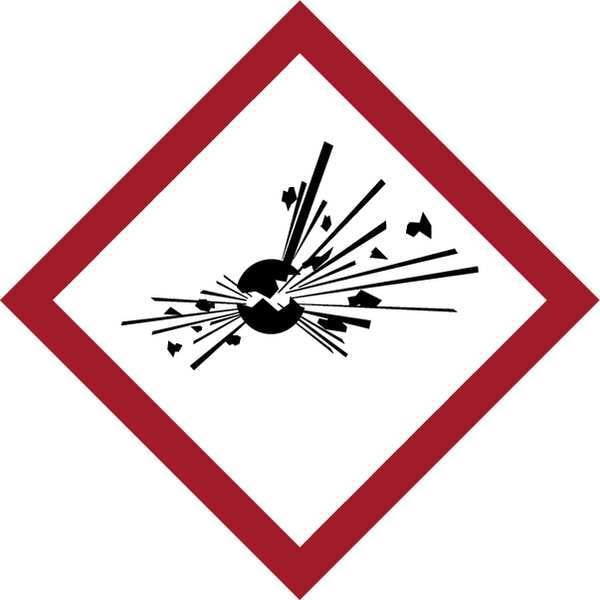 Label, GHS Explosive, Paper, 39/Sheet