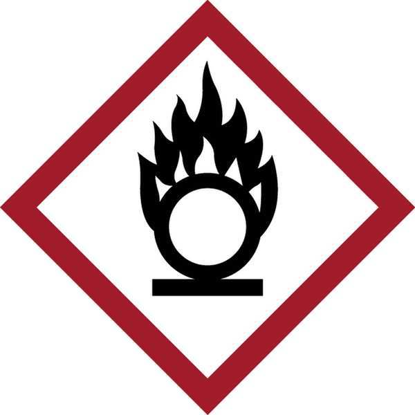 Label, GHS Oxidizing, Vinyl, 39/Sheet
