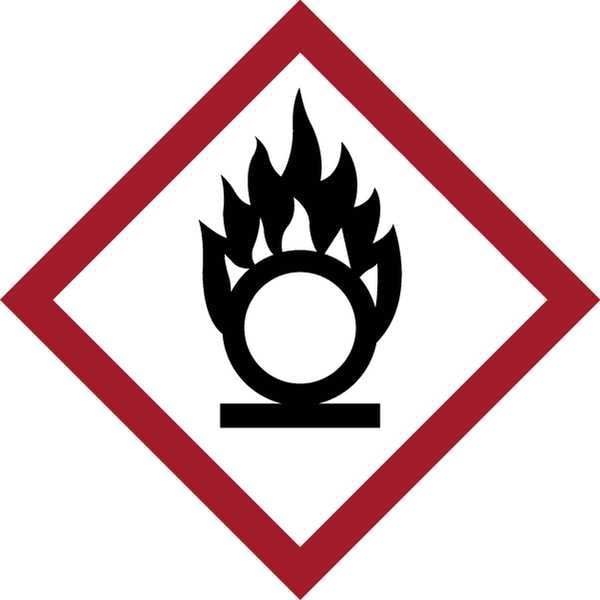 Label, GHS Oxidizing, Paper, 39/Sheet