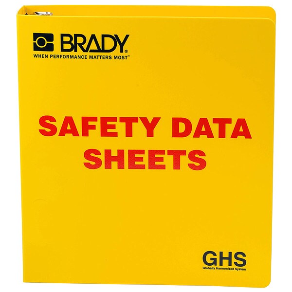 Binder, Right to Know Safety Data Sheet