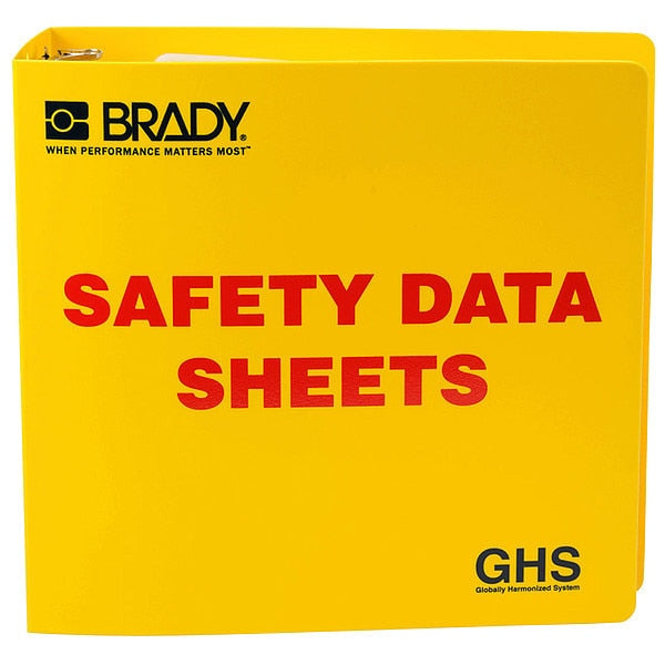 Binder, Right to Know Safety Data Sheet