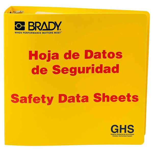 Binder, Right to Know Safety Data Sheet, Height: 11 5/8 in