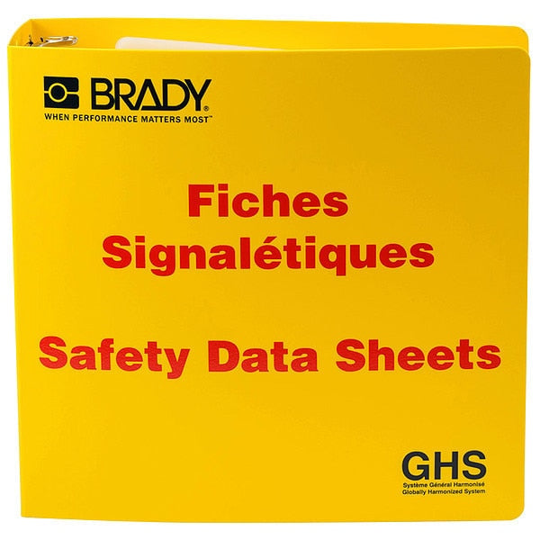 Binder, Right to Know Safety Data Sheet