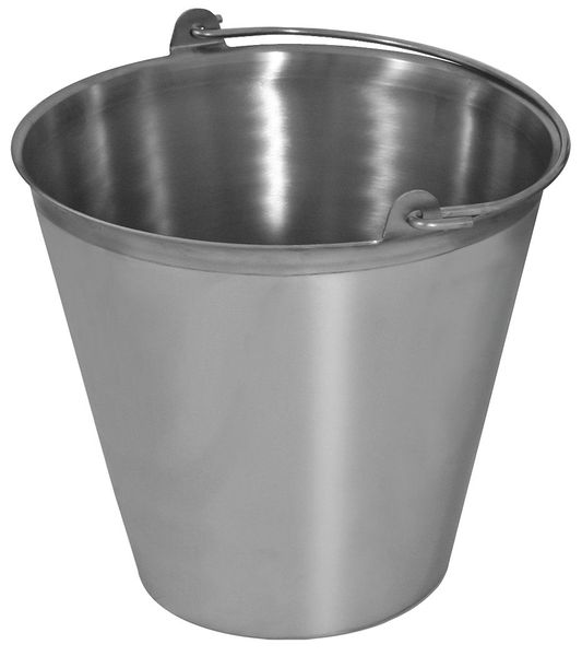 Pail, 16 qt, Stainless Steel