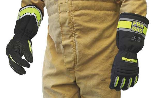 Flame and Heat Resistant Gloves, M, PR