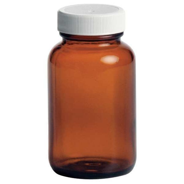 Glass Bottle, 125mL, Amber, PK24