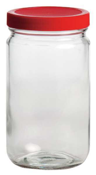 Glass Bottle, 32 oz., Clear, PK12