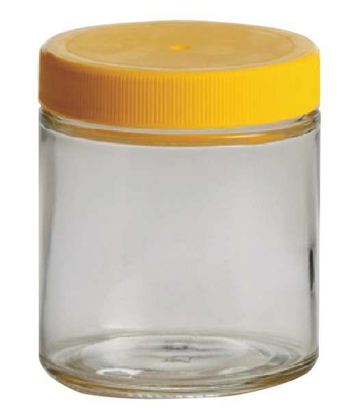 Glass Bottle, 4 oz., Clear, PK24