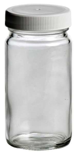 Glass Bottle, 4 oz., Clear, PK24