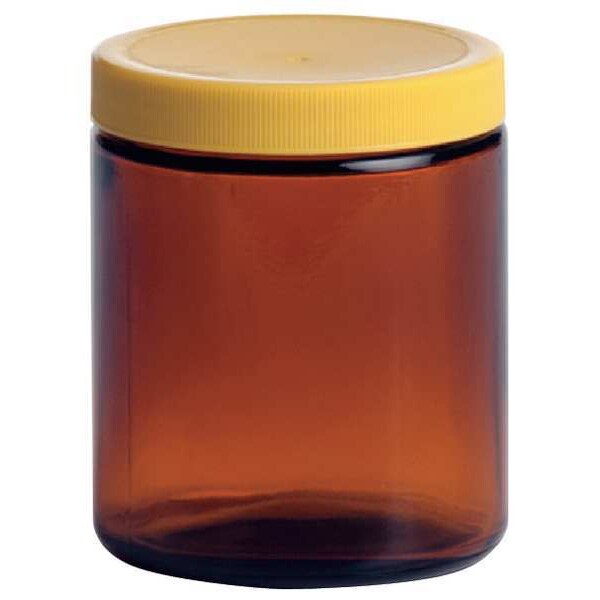 Glass Bottle, 8 oz., Amber, PK24