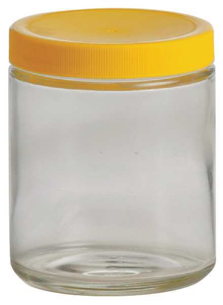 Glass Bottle, 8 oz., Clear, PK24