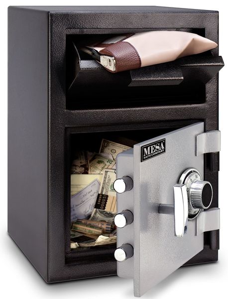 Depository Safe, with Combination Dial 82 lb, 0.8 cu ft, Steel