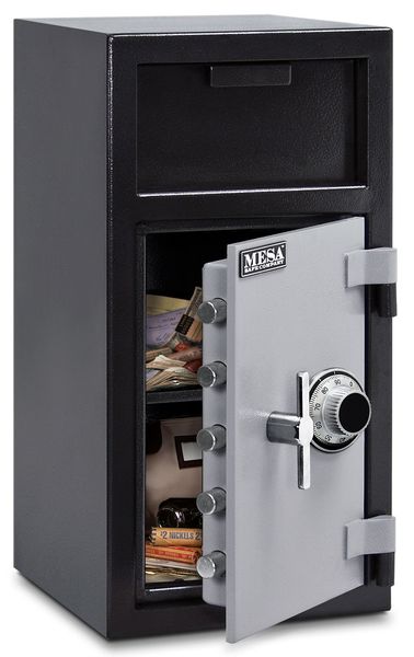 Depository Safe, with Combination Dial 110 lb, 1.4 cu ft, Steel
