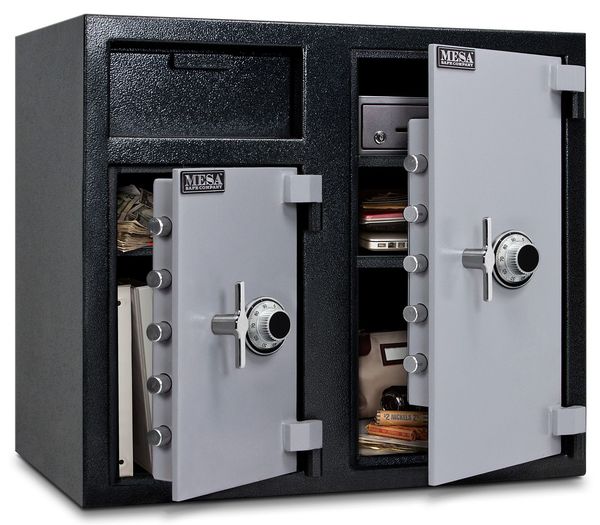 Depository Safe, with Combination Dial 247 lb, 6.7 cu ft, Steel