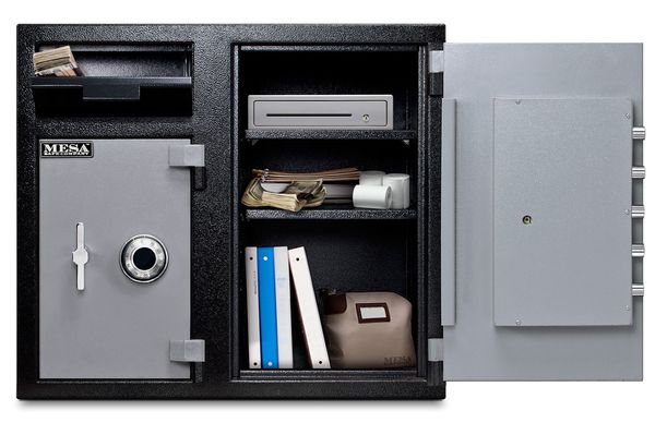 Depository Safe, with Combination Dial 247 lb, 6.7 cu ft, Steel