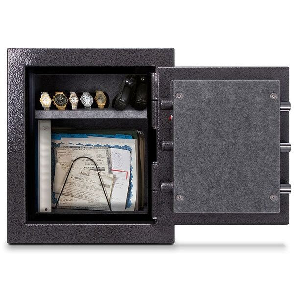 Fire Rated Gun Safe, Combination, 139 lb, 1.7 cu ft, 2 hr., Documents, Records and Valuables