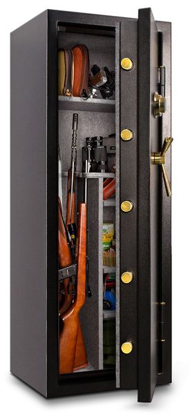Rifle & Gun Safe, Combination Dial, 502 lbs, 7.9 cu ft, 60 minute Fire Rating