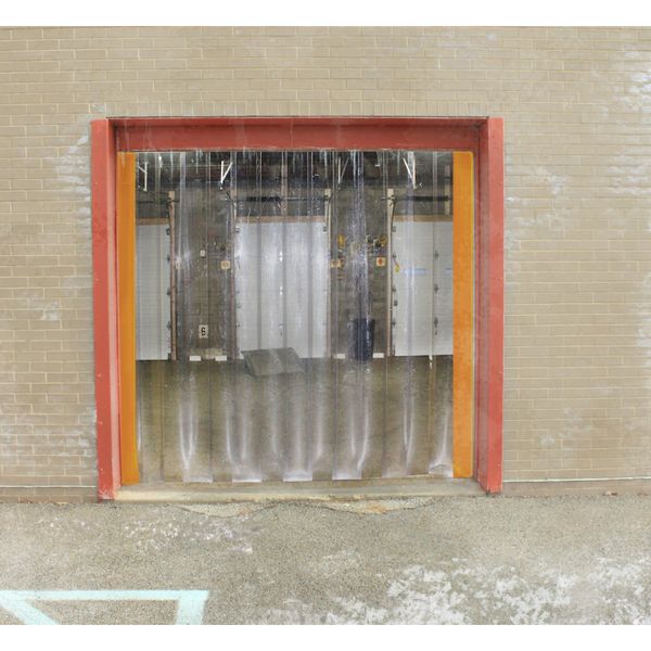 Industrial Strip Door, Smooth, 10ftHx7ftW