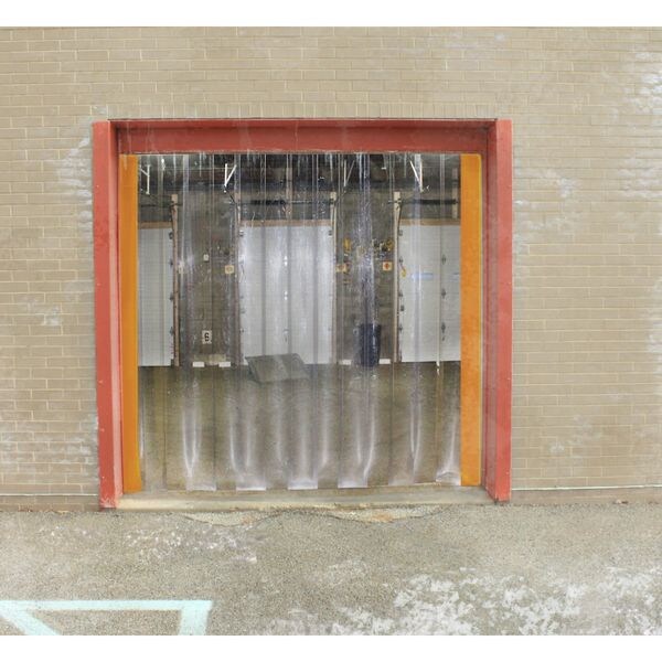 Industrial Strip Door, Smooth, 8ftHx8ftW