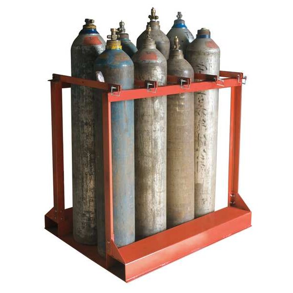 Gas Cylinder Rack, Capacity 8 Cylinders