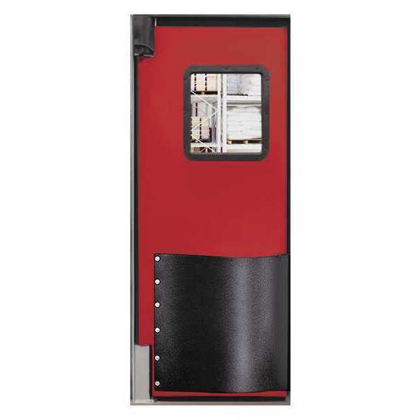 Swinging Door, 7 x 2.5ft, Red, Polyethylene