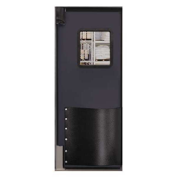 Swinging Door, 8 x 3 ft, Metallic Gray