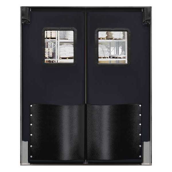 Swinging Dr, 7x5ft, Black, Polyethylene, PR