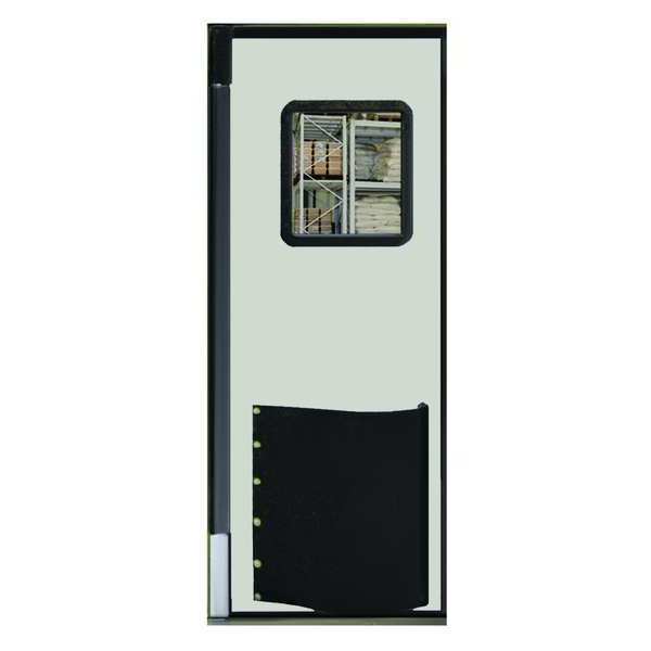 Swinging Door, 7 x 2.5 ft, Cloud Gray