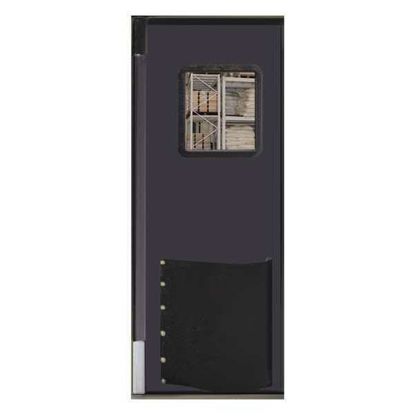 Swinging Door, 7 x 3 ft, Metallic Gray