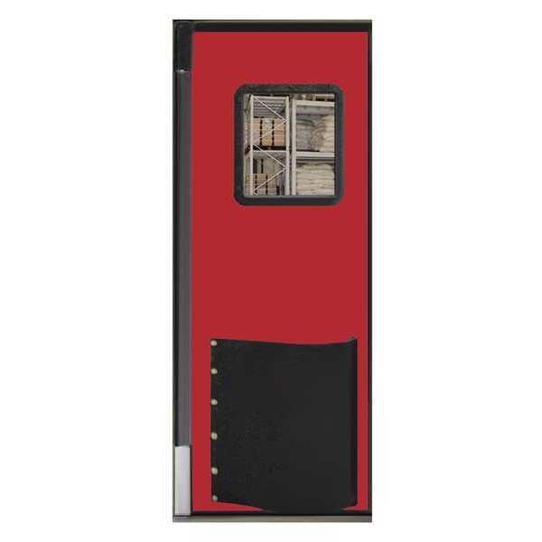 Swinging Door, 8 x 3 ft, Red, Polyethylene