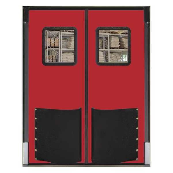 Swinging Dr, 8x5 ft, Red, Polyethylene, PR