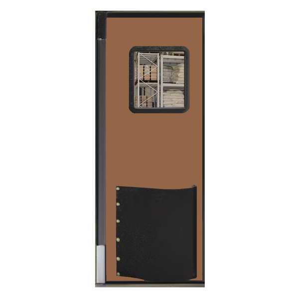 Swinging Door, 7 x 2.5 ft, Medium Brown