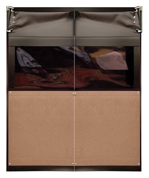 Swinging Dr, 8x6 ft, Medium Brown, PVC, PR
