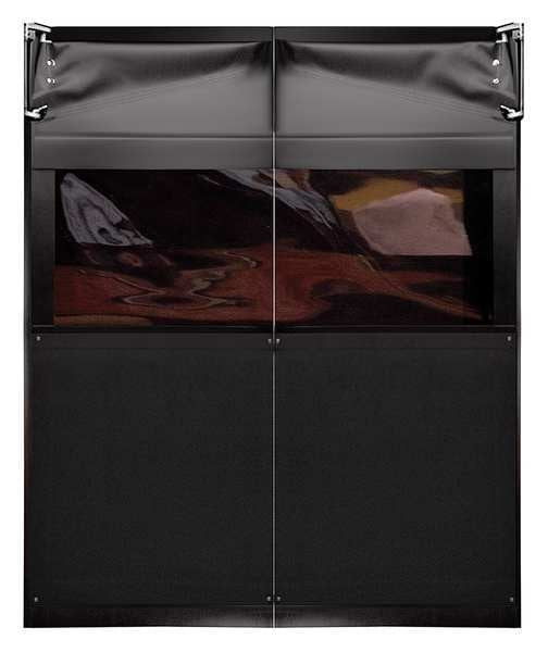 Flexible Swinging Door, 8 x 7 ft, Black, PR