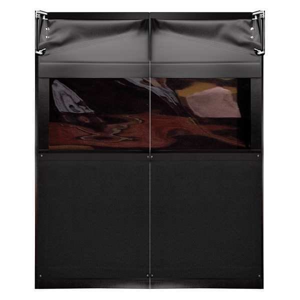 Flexible Swinging Door, 8 x 6 ft, Black, PR