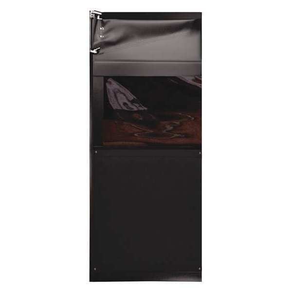 Swinging Door, 7 x 2.5 ft, Black, PVC